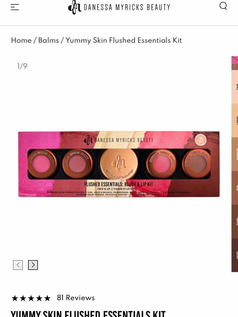 Danessa Myricks Beauty Flushed Essentials Blush & Lip Kit